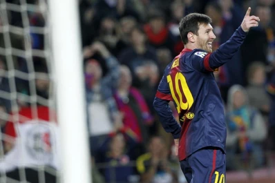 Barcelona fútbol show, con un póker de goles de Messi