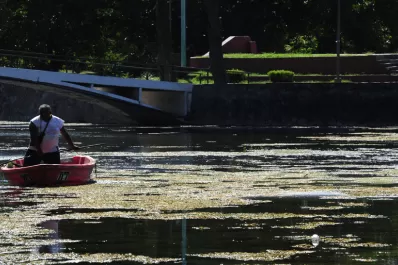 Planean desagotar el lago San Miguel para dragarlo