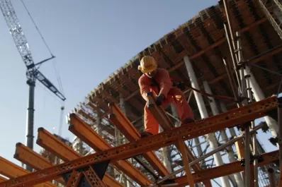 Construcción: la mayor caída en una década