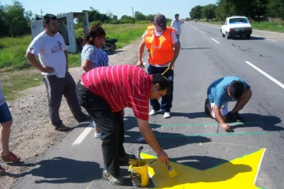 Pintaron una Estrella Amarilla en La Cocha