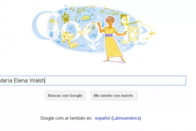 Google homenajea a María Elena Walsh con un doodle