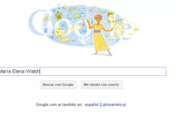 Google homenajea a María Elena Walsh con un doodle