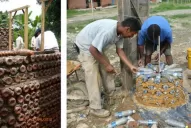 La magia de convertir botellas en hogares