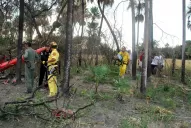 Las fotos de cómo quedó el helicóptero de Lino Oviedo