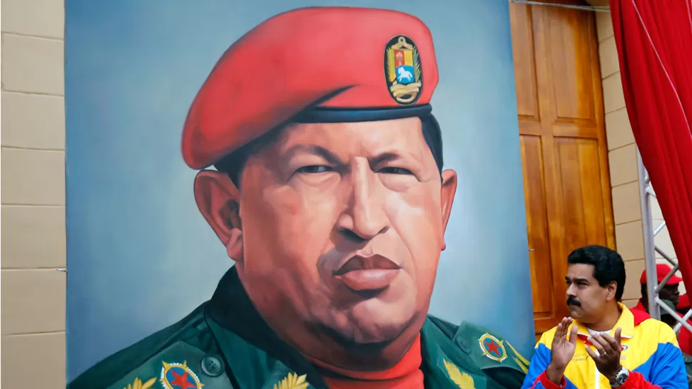 PRESENTE. Chávez hizo sentir su presencia en el evento. REUTERS.