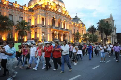 Con una marcha dejaron un mensaje al PE