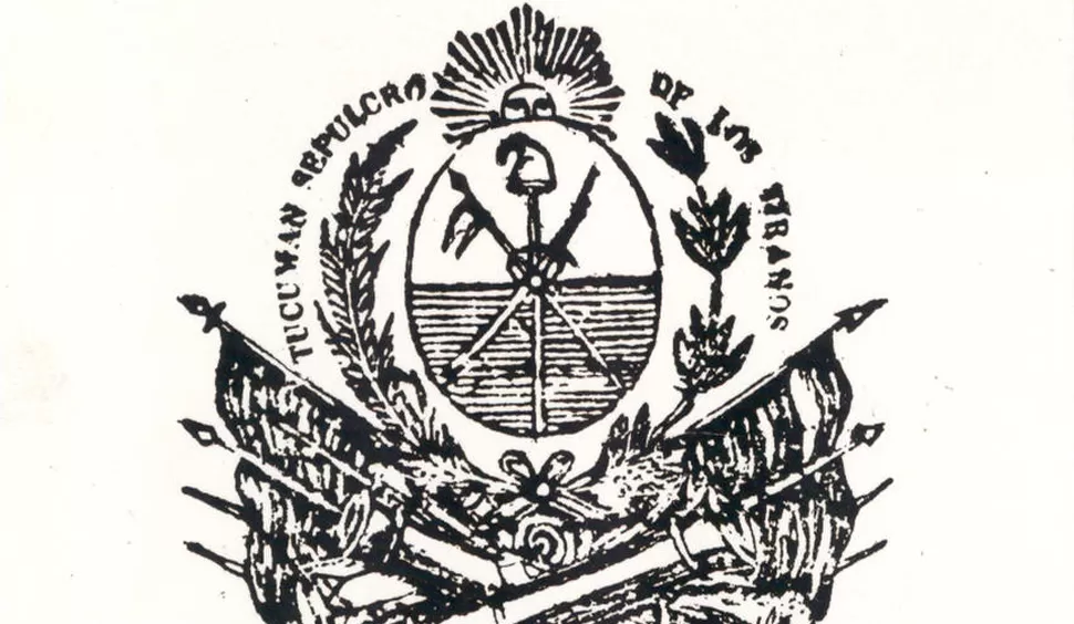 ESCUDO DE LA ÉPOCA. Emblema de la Provincia de Tucumán, 
 LA GACETA / ARCHIVO