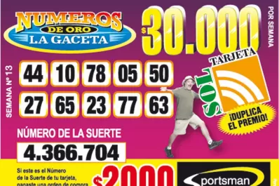 Los Números de Oro de LA GACETA