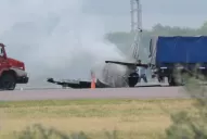 Cayó un avión militar en el aeropuerto de Santiago del Estero