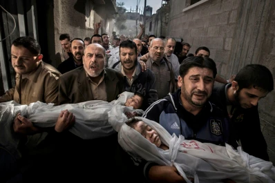 El funeral de dos niños palestinos ganó el premio World Press Photo