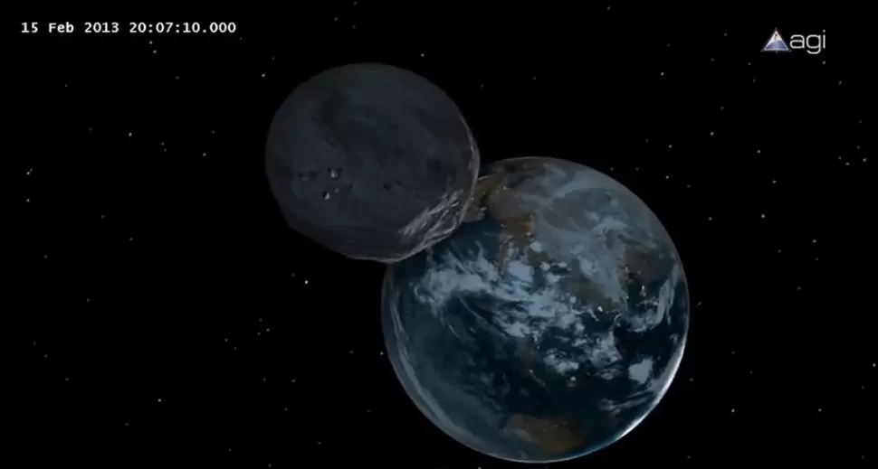 ¿EN LA MIRA? El 2012 DA14 pasará entre nuestros satélites y nosotros. CAPTURA DE VIDEO