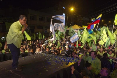 Correa es el más claro favorito para conseguir la reelección presidencial