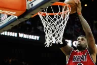 LeBron James levantó a Miami Heat