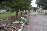 Basural frente al Comedor Don Bosco