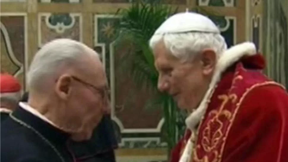 DESPEDIDA. Benedicto recibió a los cardenales, que llegaron de todo el mundo para saludarlo. FOTO TOMADA DE REPPUBLICA.IT