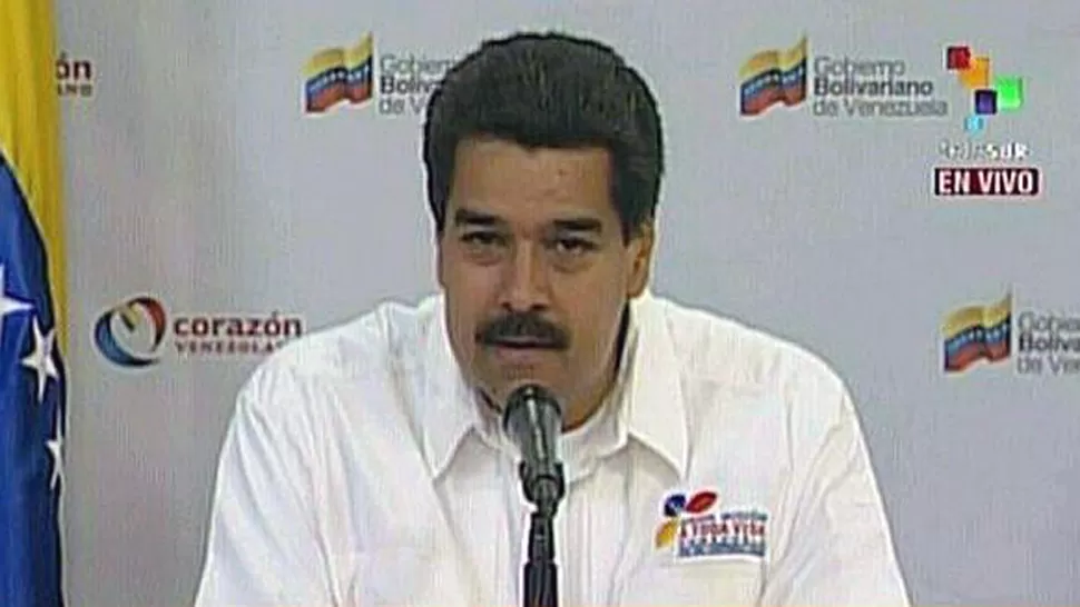MEDIDA. Maduro expulsó al agregado militar de Estados Unidos en Venezuela para proteger, según dijo, la estabilidad política del país. IMAGEN DE TV / C5N