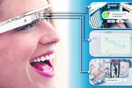 Los anteojos de Google fueron presentados durante un salto en paracaídas