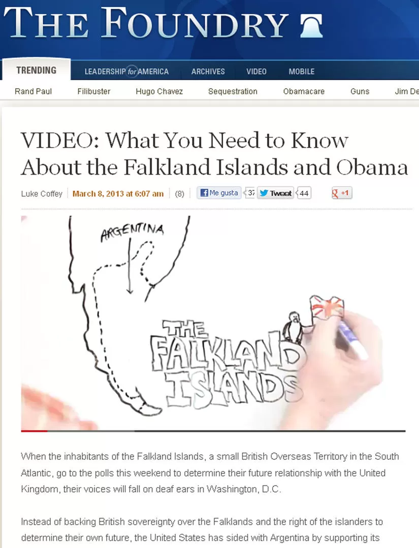 VIDEO. Qué necesita saber acerca de las Islas Malvinas y Obama.  