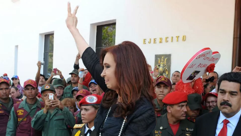 AMIGA. Chávez confió en Cristina el testamento. FOTO DE PRESIDENCIA DE LA NACION