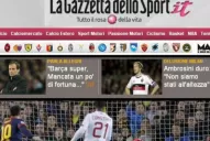 La prensa española delira con Messi y los medios italianos se rinden a sus pies