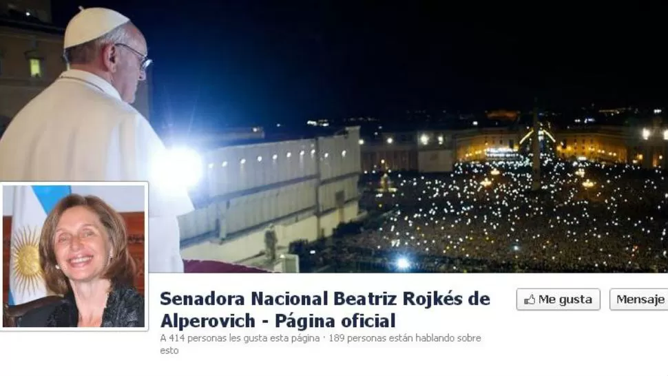 HOMENAJE. Beatriz Rojkés cambió la portada de su muro de Facebook. FOTO TOMADA DE FACEBBOK.COM / BEATRIZ ROJKES