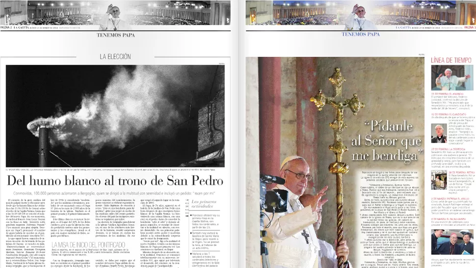Hojeá la publicación especial de LA GACETA y descargá el póster de Bergoglio