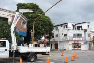 Instalan cuatro nuevos semáforos en la avenida Belgrano