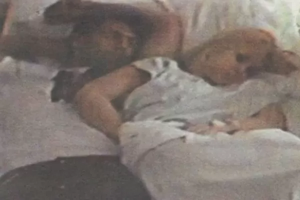 El Kun Agüero y Karina durmieron juntos en el hospital