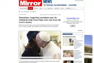 Los diarios ingleses llaman desvergonzada a la Presidenta