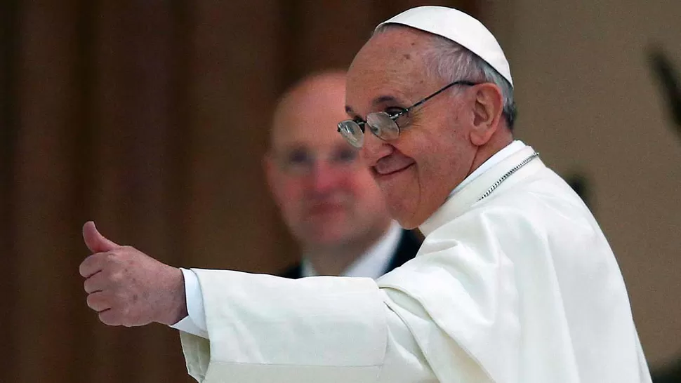 SONRIENTE. La imagen del Papa Francisco ha sido bien recibida. FOTO TOMADA DE CLARIN.COM