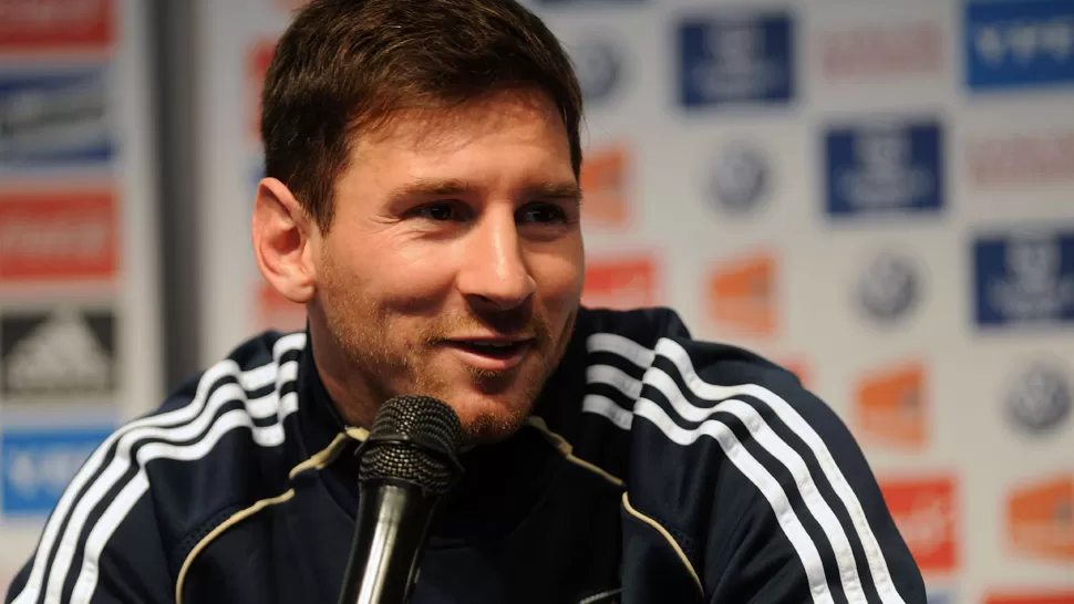 BUEN ANIMO. Messi confía en conseguir los próximos seis puntos para afianzarse en las Eliminatorias. TELAM