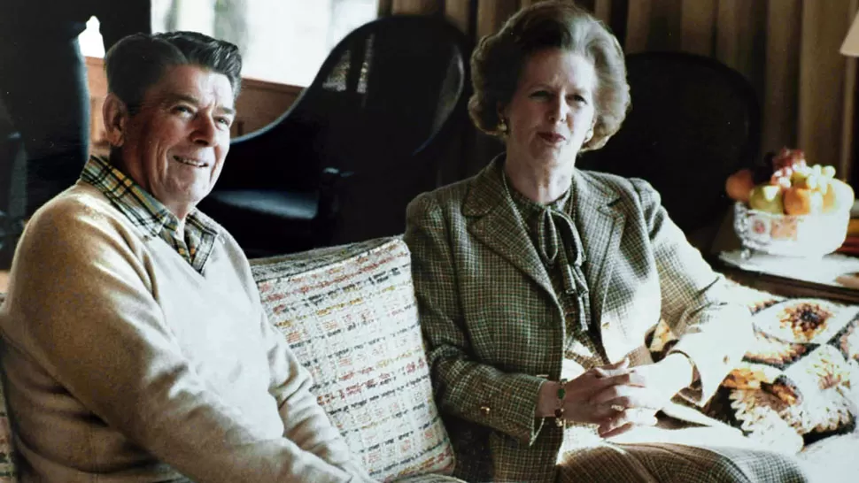 IMPLACABLE. Thatcher rechazó todo intento de Reagan de abordar a un acuerdo de paz. FOTO ARCHIVO