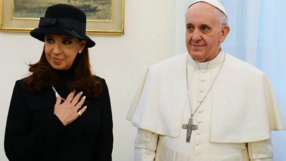 CONCORDIA. Cristina Fernández fue la primera mandataria en el mundo en visitar al Papa Francisco. FOTO TOMADA DE MDZOL.COM