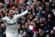 Higuaín anotó en la goleada de Real Madrid a Levante
