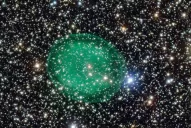 Misterio por una burbuja verde en el espacio