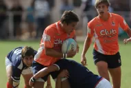 Manino y su try con la mano rota