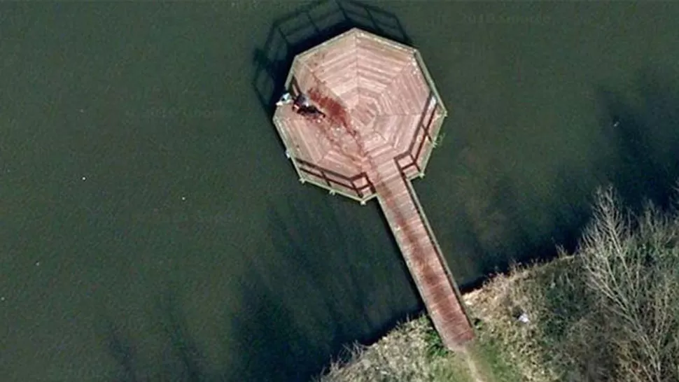 POLEMICA. La foto de Google Earth que genera dudas. CAPTURA DE PANTALLA.