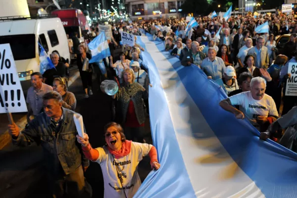 Se hizo sentir la marcha contra el Gobierno Nacional en distintos puntos del país