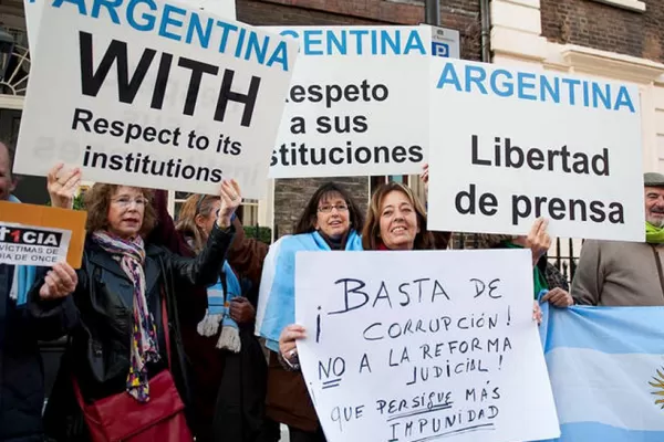 Argentinos de todo el mundo se sumaron a la protesta