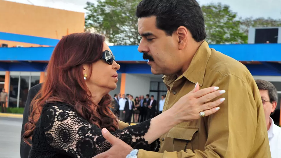 APOYO. Días atrás, Cristina pidió a Estados Unidos que reconozca la victoria de Maduro. TELAM