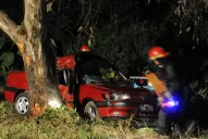 Perdió el control, mordió la banquina, chocó contra un árbol y murió