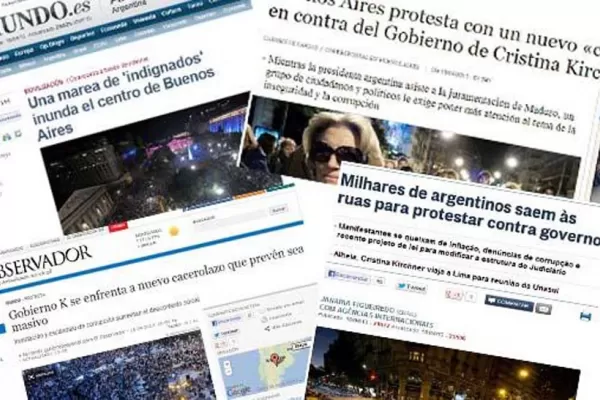 Diarios extranjeros reflejaron el 18A