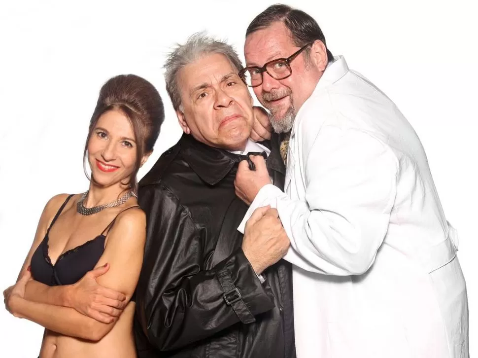 JUEGO DE TRES. Alejandra Flechner, Enrique Pinti y Luis Luque protagonizan la comedia de Joe Orton. 