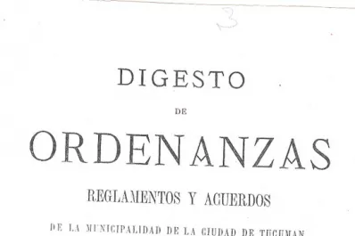 Primer digesto municipal
