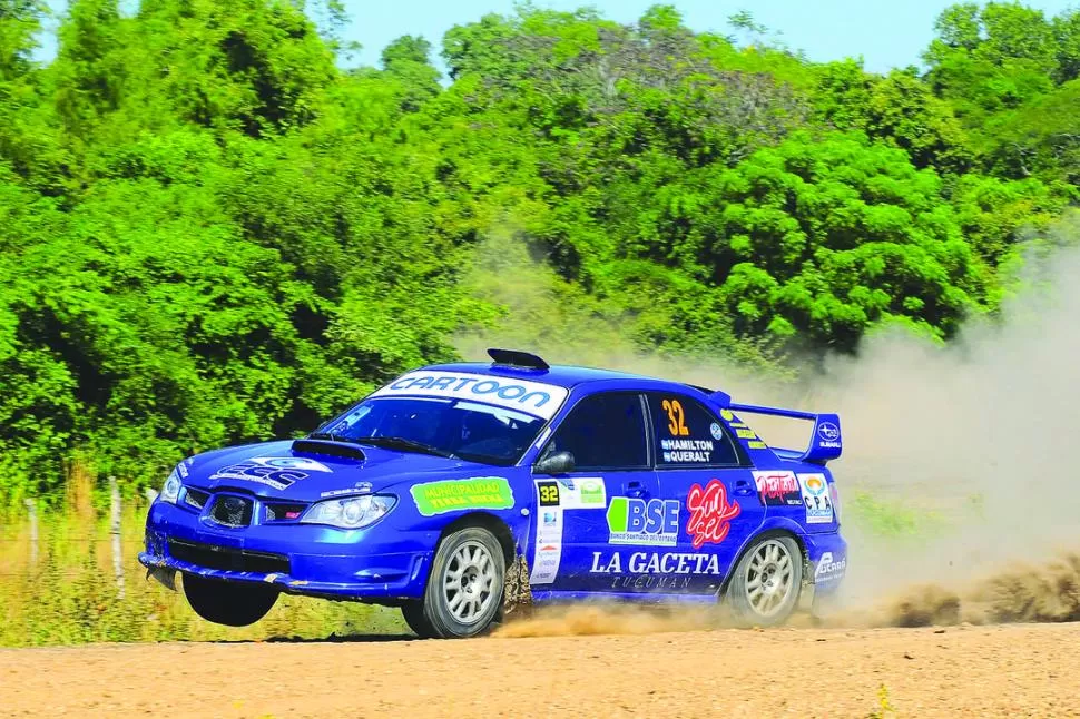 UNA VELOZ PRESENTACIÓN. De principio a final, el Subaru Impreza que prepara el equipo Lucich se mostró en perfecto estado. Esto le permitió a Tomás García Hamilton el lucimiento personal en el rally. 