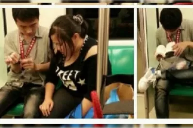 Una pareja tuvo sexo en el metro sin que nadie lo notara