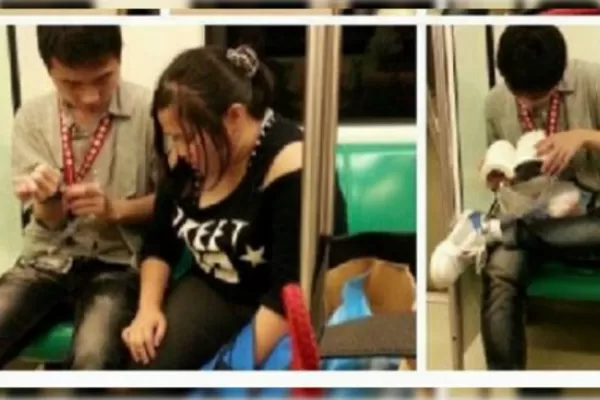 Una pareja tuvo sexo en el metro sin que nadie lo notara