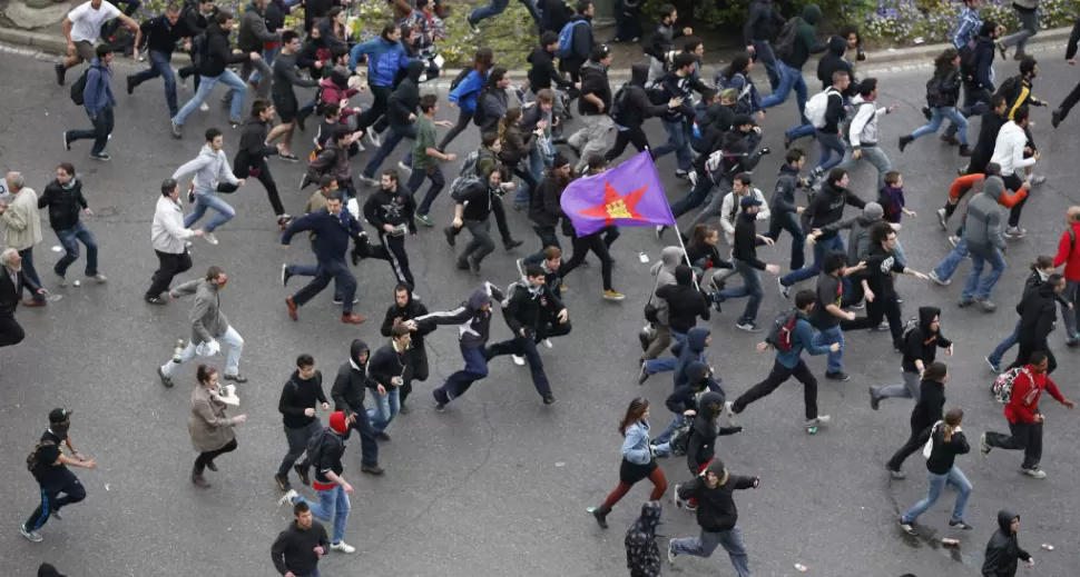 CORRIDAS. La represión en Madrid por parte de la policía. REUTERS