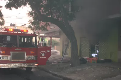 Se incendiaron las oficinas de la carnicería La Carlota