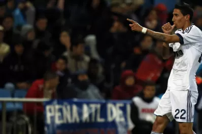 Di María le dio el triunfo al Real Madrid ante el Atlético de Simenone